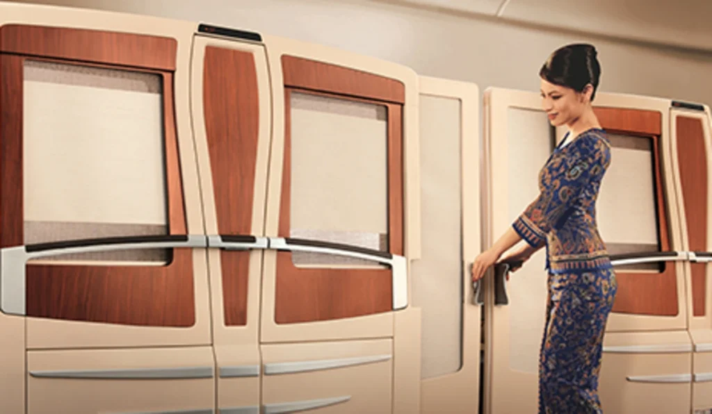Suites First Class de Singapore Airlines.