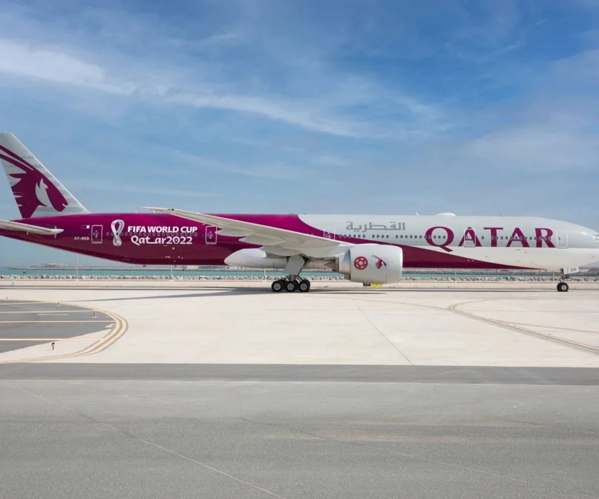 Avión de Qatar Airways.